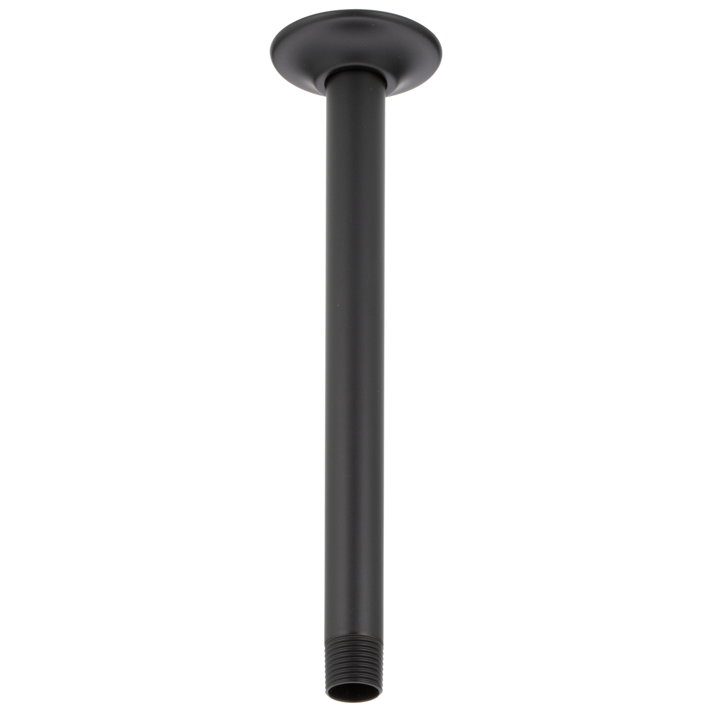 Essential Shower Series 10" Ceiling Mount Shower Arm And Round Flange - Matte Black