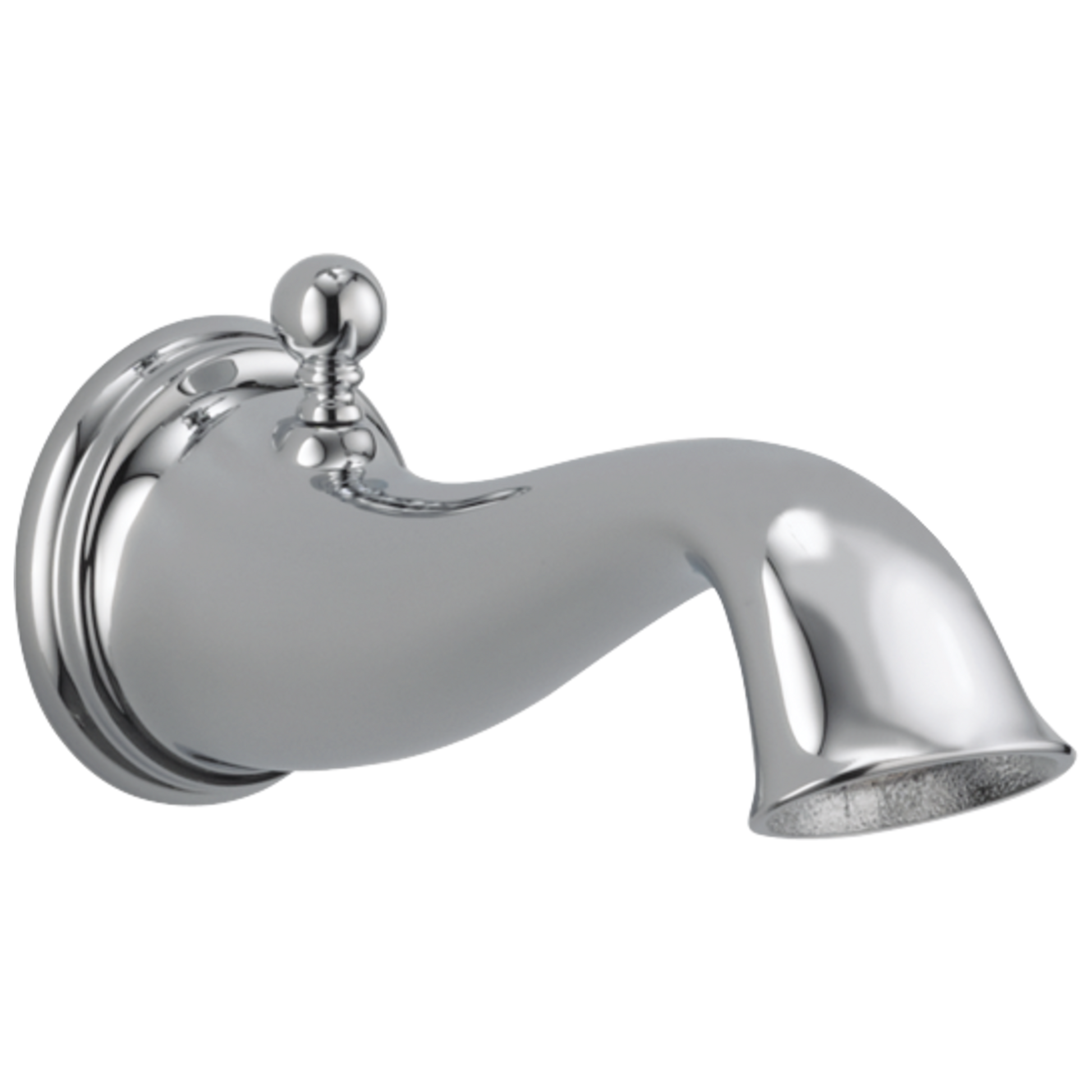 Traditional Tub Spout - Pull-up Diverter - Polished Chrome