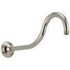 Brizo 16" Shower Arm And Flange - Polished Nickel