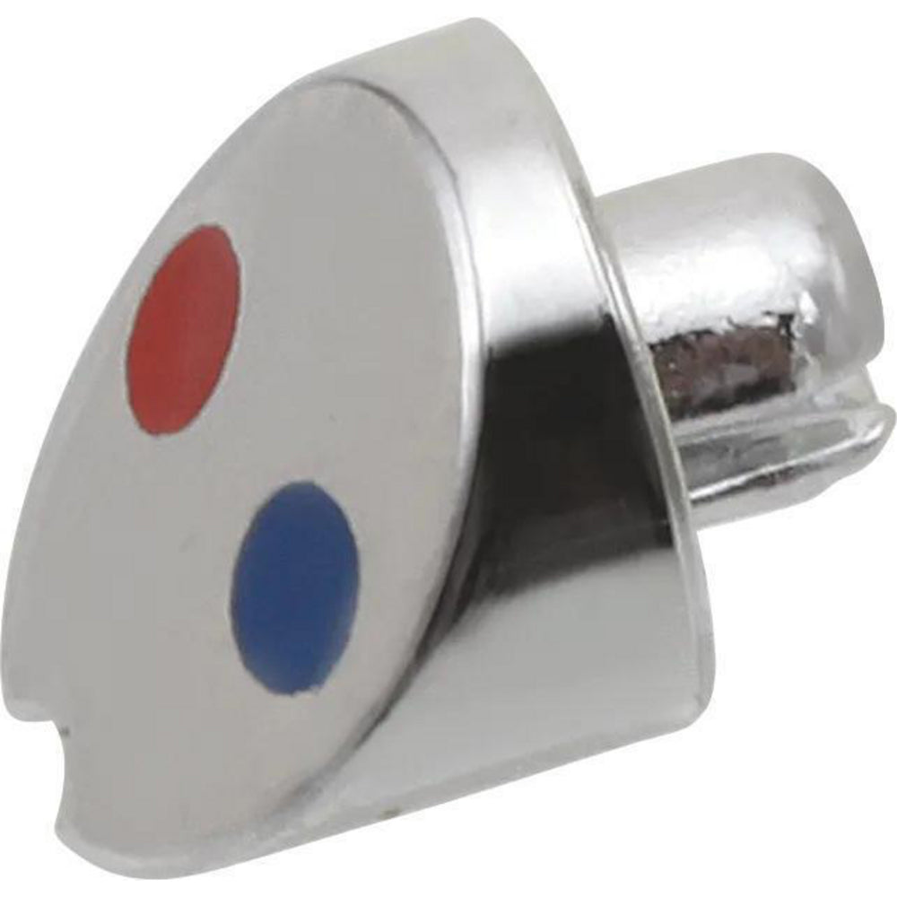 Collins Delta Classic: Red/blue Button - Chrome