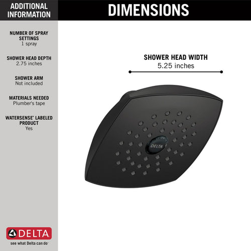 Delta Raincan Single-Setting Touch-Clean Shower Head