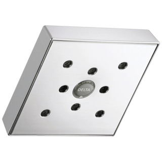 Delta Showering - H2Okinetic Single-setting Raincan In Lumicoat Rain Shower Head