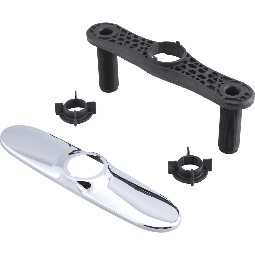 Escutcheon With Baseplate And Nuts - Chrome