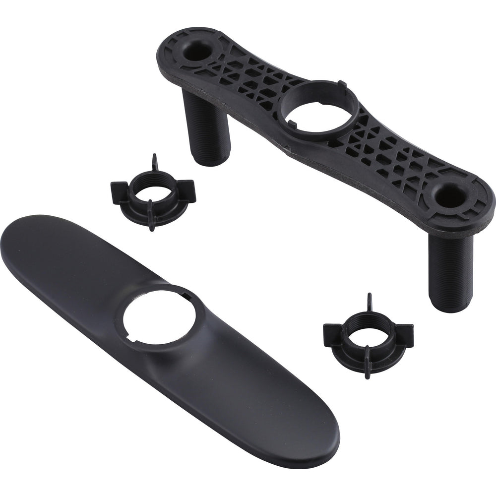 Escutcheon With Baseplate And Nuts - Matte Black