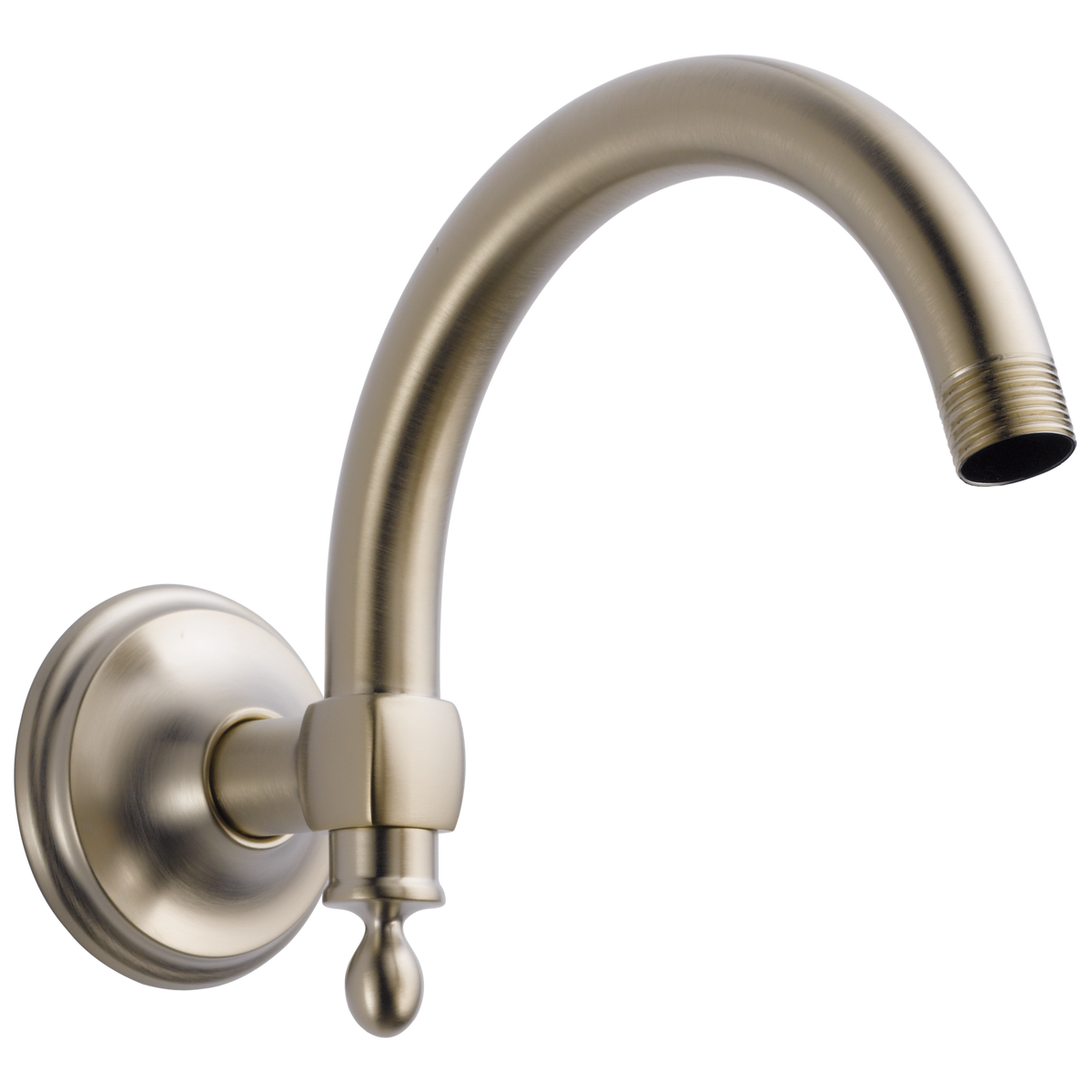 Essential Shower Series 10" Classic Wall Mount Shower Arm And Flange - Brilliance® Brushed Nickel