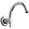 Essential Shower Series 10" Classic Wall Mount Shower Arm And Flange - Polished Chrome