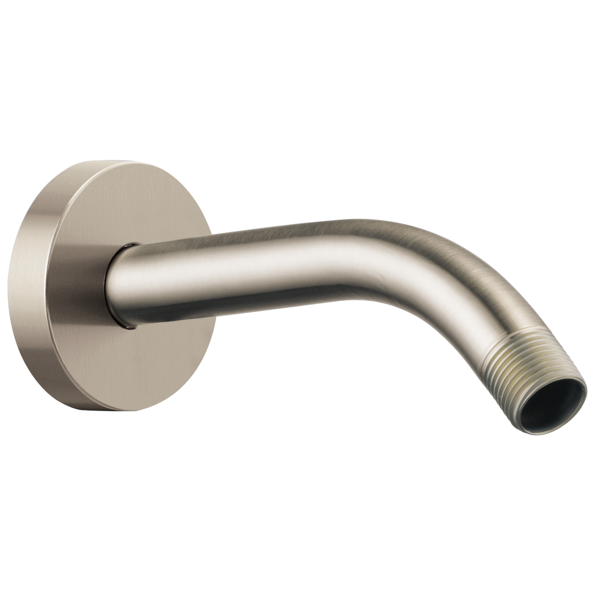Essential Shower Series 7" Linear Round Wall Mount Shower Arm And Flange - Brilliance® Brushed Nickel
