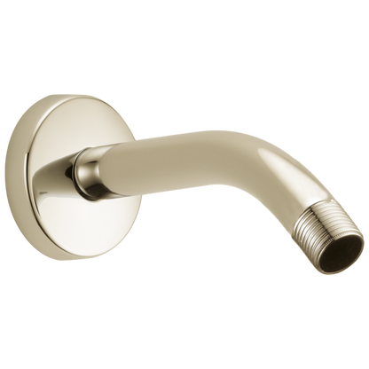 Essential Shower Series 7" Linear Round Wall Mount Shower Arm And Flange - Brilliance® Polished Nickel