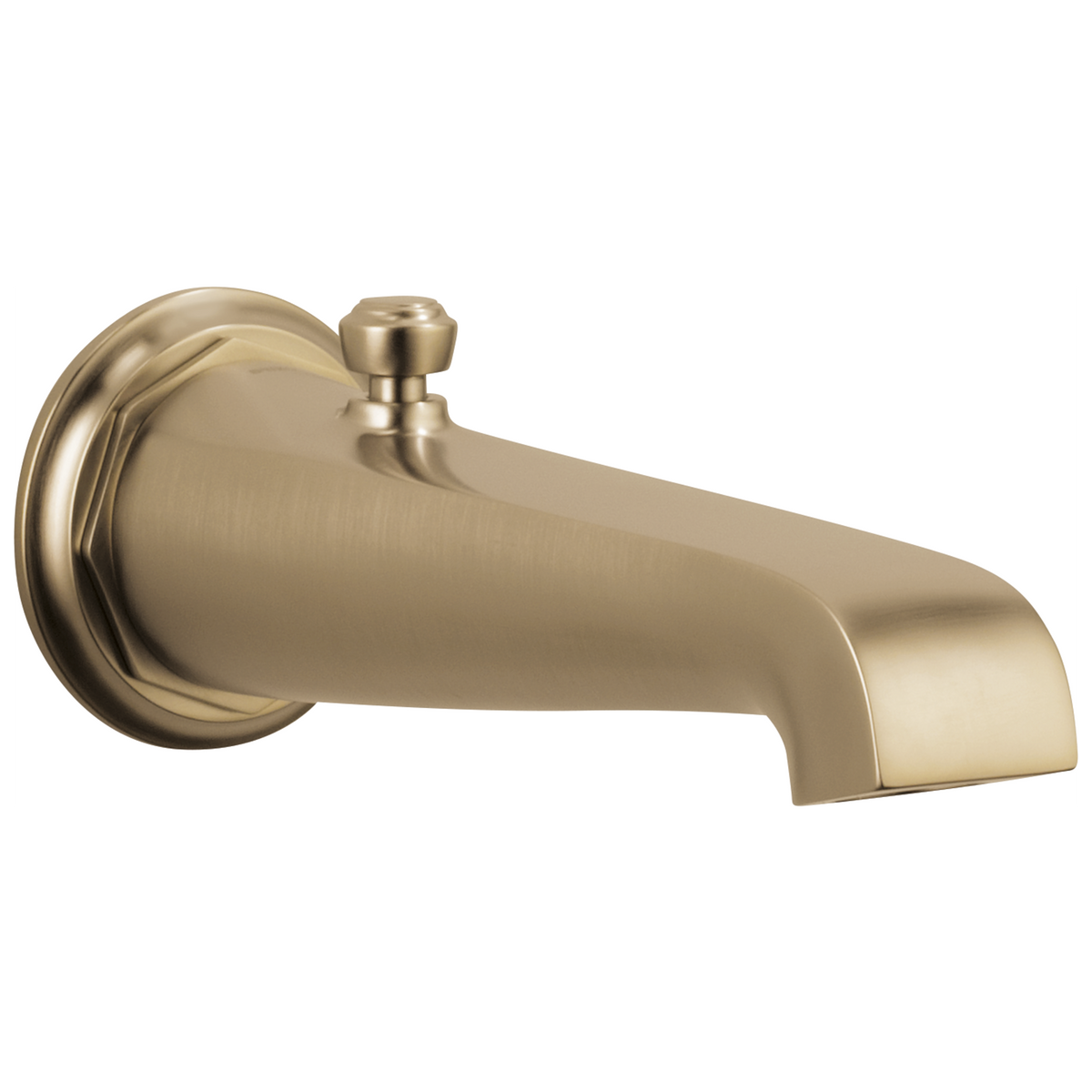 Rook Diverter Tub Spout - Brilliance® Luxe Gold®