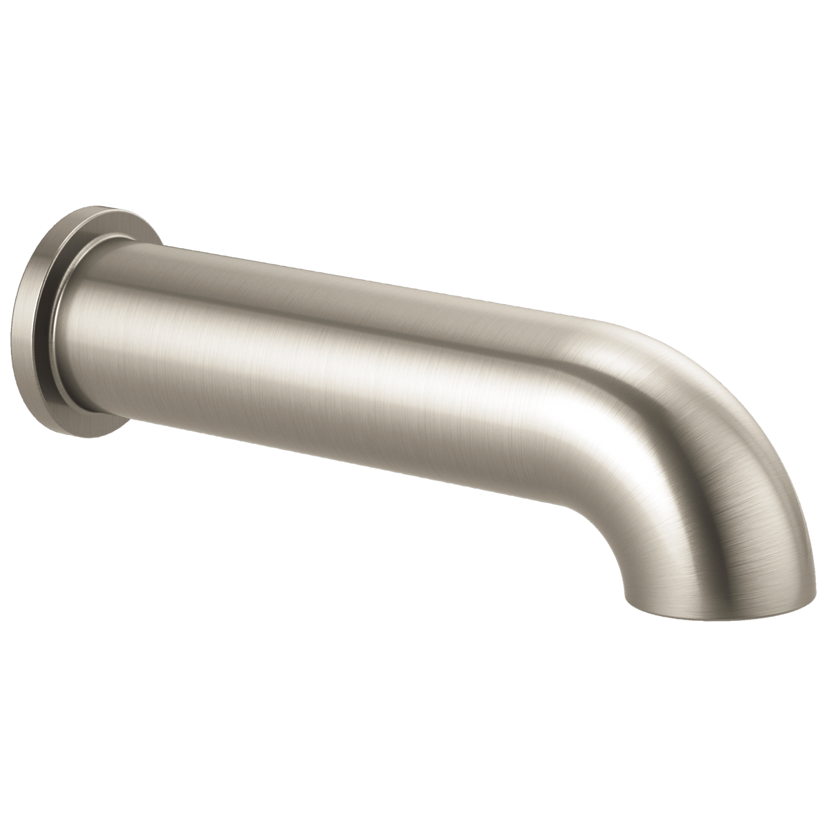 Essential Shower Series Linear Round Non-Diverter Tub Spout - Brilliance® Brushed Nickel