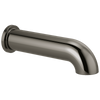 Brizo Linear Round Non-Diverter Tub Spout - Brilliance® Black Onyx