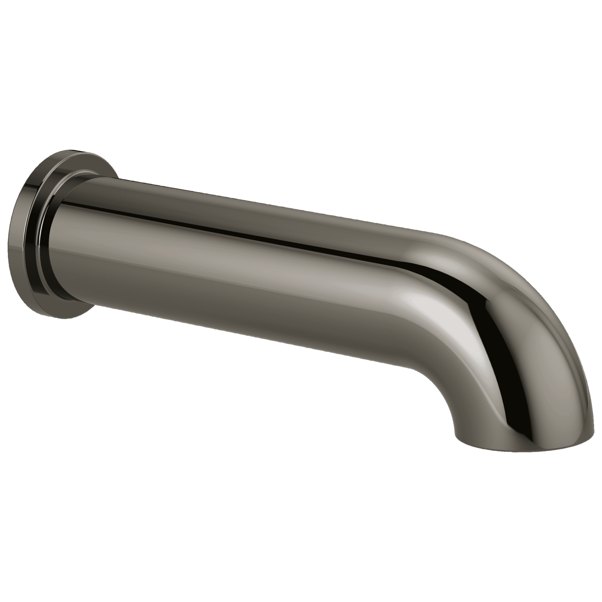 Brizo Linear Round Non-Diverter Tub Spout - Brilliance® Black Onyx