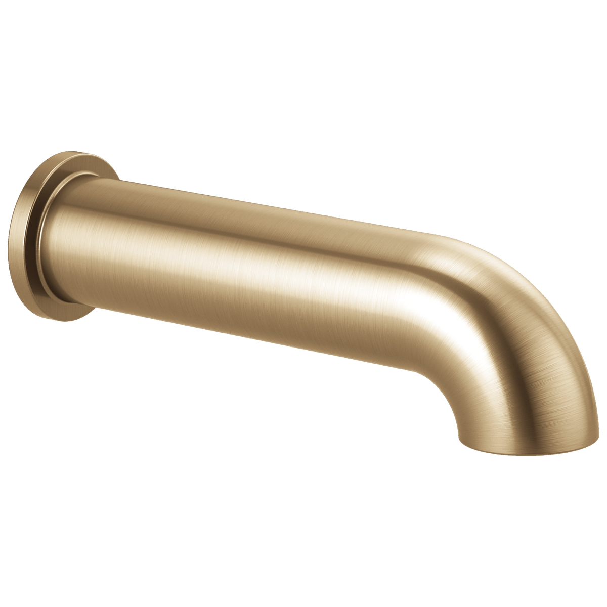Essential Shower Series Linear Round Non-Diverter Tub Spout - Brilliance® Luxe Gold®