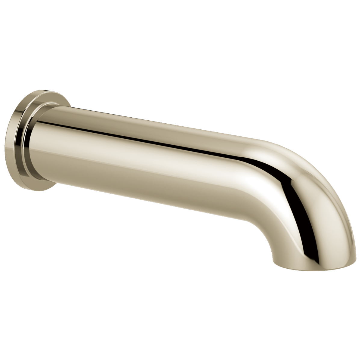 Essential Shower Series Linear Round Non-Diverter Tub Spout - Brilliance® Polished Nickel