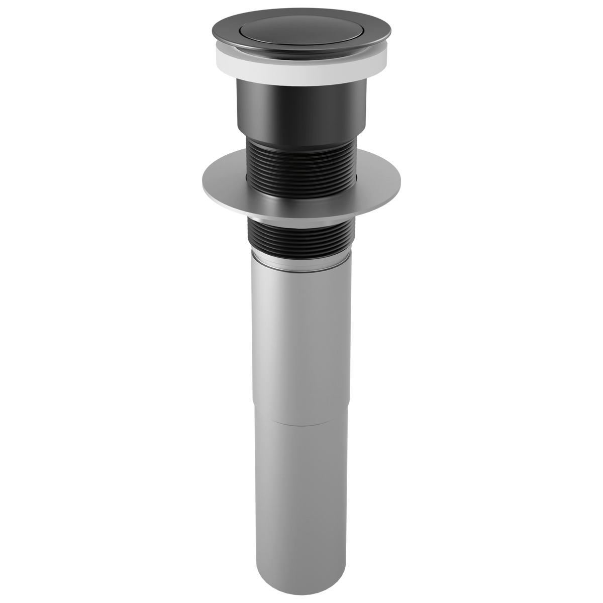 Brizo Push Button Pop-Up Without Overflow - Matte Black
