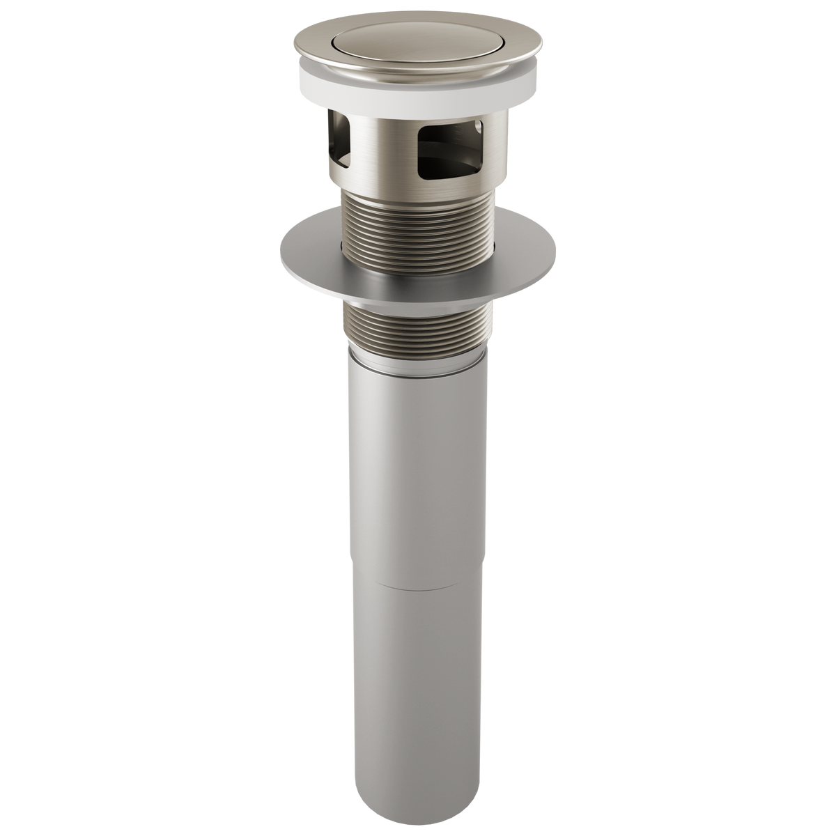 Brizo Push Button Pop-Up With Overflow - Brilliance® Luxe Nickel®