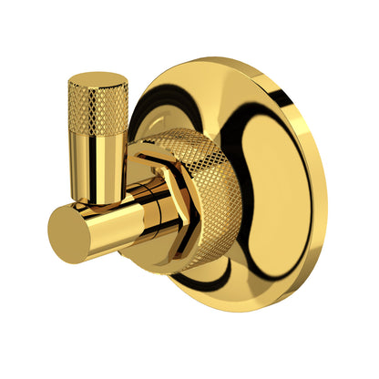 Graceline® Robe Hook - Unlacquered Brass | Model Number: MB25WRHULB