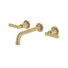 Apadana™ Wall Mount Lavatory Faucet Trim - Antique Gold | Model Number: TAD08W3LRAG