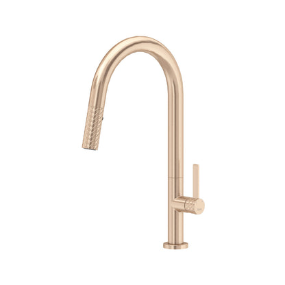 Tenerife™ Pull-Down Kitchen Faucet With C-Spout - Vintage Gold | Model Number: TE55D1LMVG