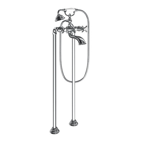 Moen Weymouth Chrome Two-Handle Tub Filler including Handheld Shower