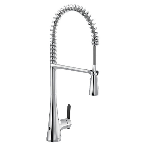 Moen Sinema MotionSense Wave One-Handle Pre-Rinse Spring Touchless Kitchen Faucet