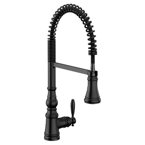 Moen Weymouth One-Handle Pre-Rinse Spring Pulldown Kitchen Faucet
