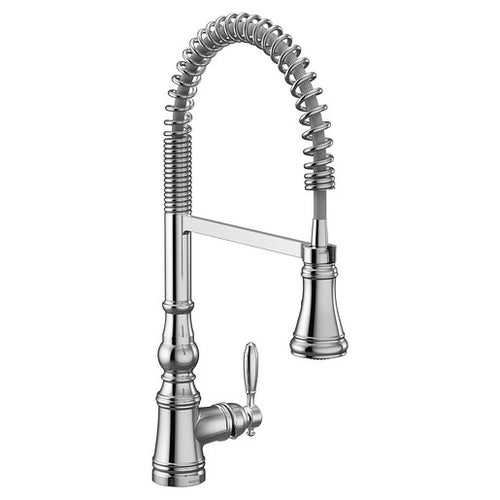 Moen Weymouth One-Handle Pre-Rinse Spring Pulldown Kitchen Faucet
