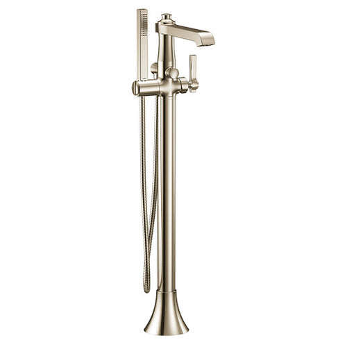 Moen Flara Chrome one-handle tub filler includes hand shower