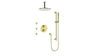 Vogt Drava 3-Way TH Shower Kit with Body Jets and 6" Ceiling Arm