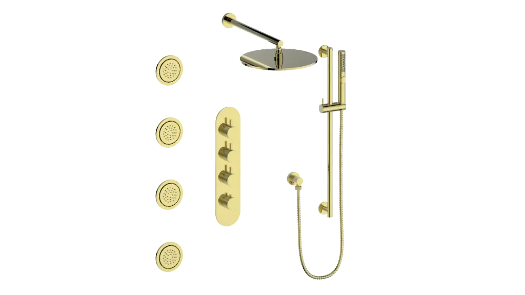 Vogt Drava 3-Way TH Shower Kit with Body Jets