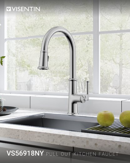 VISENTIN Modern Pull-Down Kitchen Faucet - Golzar Home