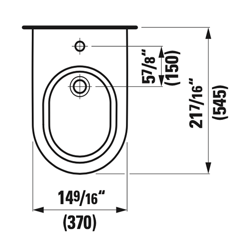 Laufen-Kartell Wall-Mounted Bidet H830331 - Golzar Home