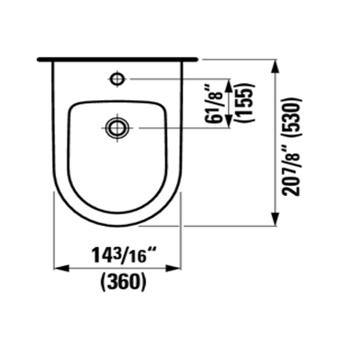 LAUFEN PRO Wall-mounted Bidet - H830952 - Golzar Home