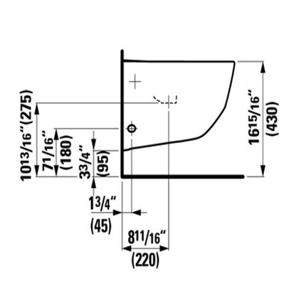 LAUFEN PRO Wall-mounted Bidet - H830952 - Golzar Home