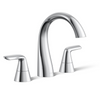 Kohler Avail® Widespread bathroom sink faucet, 1.2 gpm