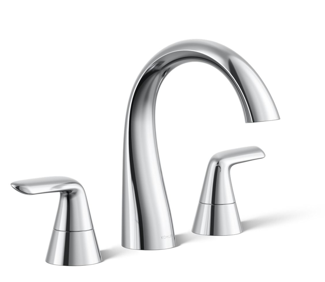 Kohler Avail® Widespread bathroom sink faucet, 1.2 gpm