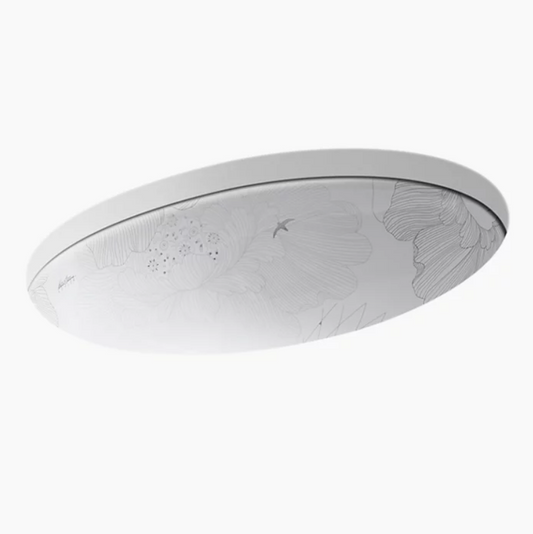 Kohler Empress Bouquet™ Vintage® 24" Oval Undermount Bathroom Sink