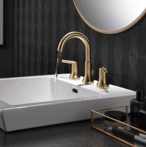 Delta Trinsic Widespread Lavatory Faucet W/ Metal Pop-Up