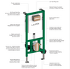 Laufen Ineolink Slim 2 By 4 For WC And Shower WC In-Wall Toilet Carrier