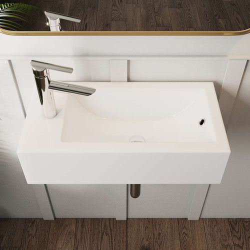 Contac Brooke Wall Hung Sink – 13-0074-W – Single Hole