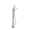 Baril Trim only for floor-mounted tub filler with hand shower