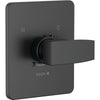 Modern Angular Valve Only Trim - Matte Black