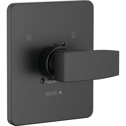 Modern Angular Valve Only Trim - Matte Black
