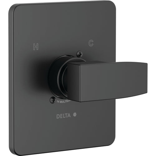 Modern Angular Valve Only Trim - Matte Black