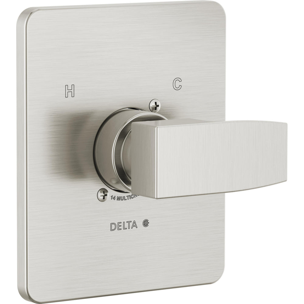 Modern Angular Valve Only Trim - Stainless Steel