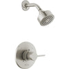 Modern Cylindrical Shower Only Trim - Stainless Steel