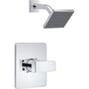 Modern Angular Shower Only Trim - Chrome