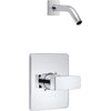 Modern Angular Shower Only Trim - Chrome