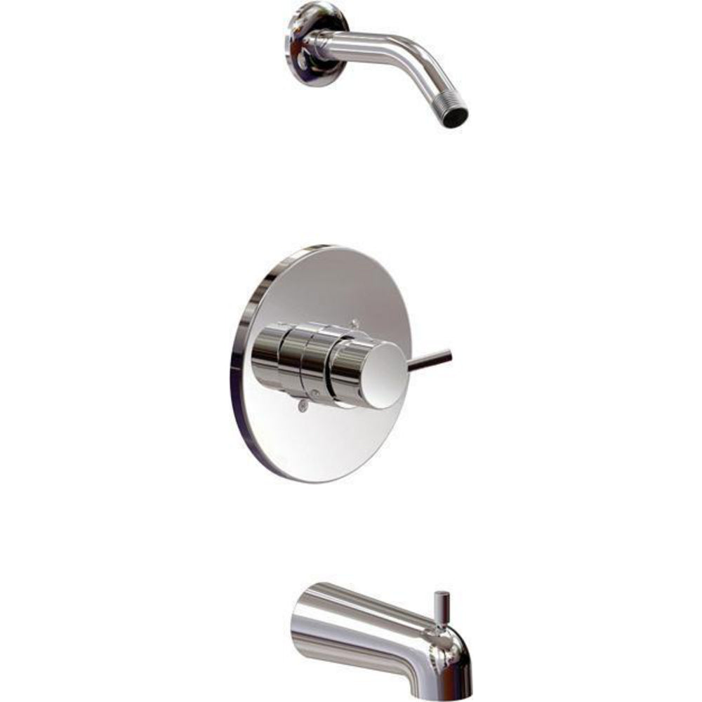Modern Cylindrical Tub/shower Trim - Chrome