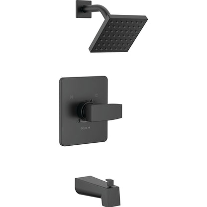 Modern Angular Tub/shower Trim - Matte Black